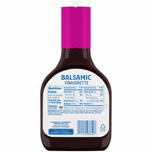 Kroger® Balsamic Vinaigrette Salad Dressing & Marinade Perspective: left