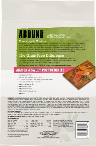 ABOUND® Grain Free All Life Stages Dry Dog Food Salmon & Sweet Potato Perspective: left