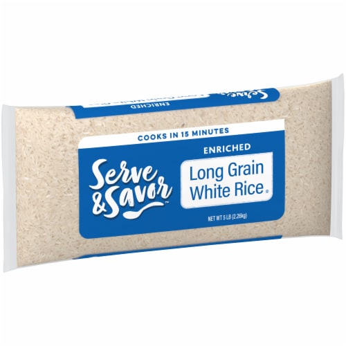 Serve & Savor™ Enriched Long Grain White Rice Perspective: left