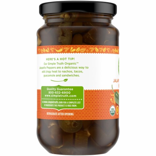 Simple Truth Organic™ Sliced Jalapeno Peppers Jar Perspective: left