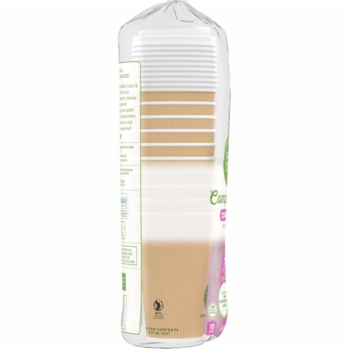 Simple Truth™ Compostable Coffee Cups & Lids Perspective: left