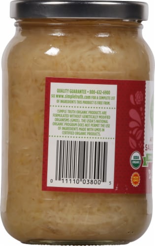 Simple Truth Organic® Small Batch Artisanal Sauerkraut Jar Perspective: left