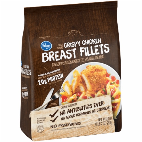 Kroger® Fully Cooked Crispy Chicken Breast Fillets Perspective: left