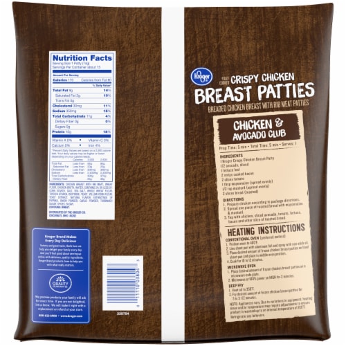 Kroger® Chicken Breast Patty BIG Deal! Perspective: left