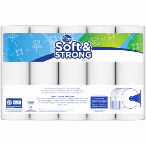 Kroger® Soft & Strong Toilet Paper Double Roll BIG DEAL! Perspective: left