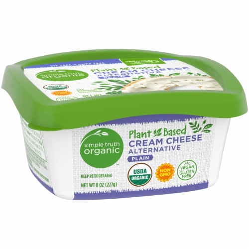 Simple Truth Organic™ Plant-Based Plain Cream Cheese Alternative Perspective: left