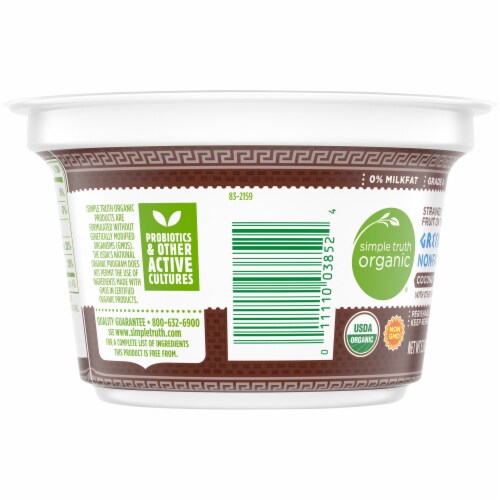 Simple Truth Organic® Fruit on the Bottom Greek Nonfat Yogurt Coconut Perspective: left