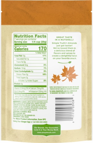 Simple Truth® Maple Butter Flavored Almonds Perspective: left