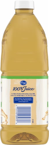 Kroger® 100% White Grape Juice From Concentrate No Sugar Added Bottle Perspective: left