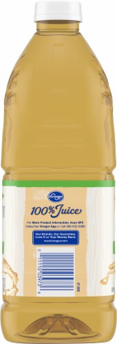 Kroger® 100% White Grape Juice From Concentrate No Sugar Added Bottle Perspective: left