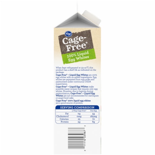 Kroger® Cage-Free Liquid Egg Whites Perspective: left