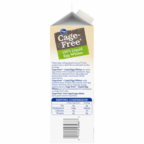 Kroger® Cage-Free Liquid Egg Whites Perspective: left