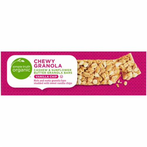 Simple Truth Organic™ Vanilla Chip Cashew & Sunflower Butter Energy Bars Perspective: left