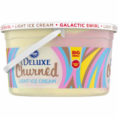 Kroger® Party Pail Deluxe Churned Galatic Swirl Light Ice Cream Perspective: left