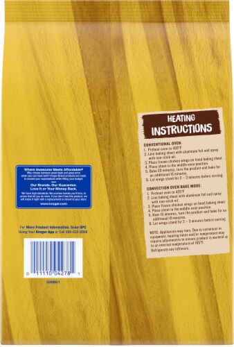 Kroger® Crispy Traditional Fully Cooked Chicken Wings Perspective: left