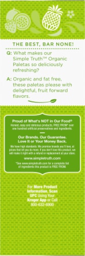 Simple Truth Organic™ Paletas Caribbean Style Mix Frozen Fruit Bars Perspective: left