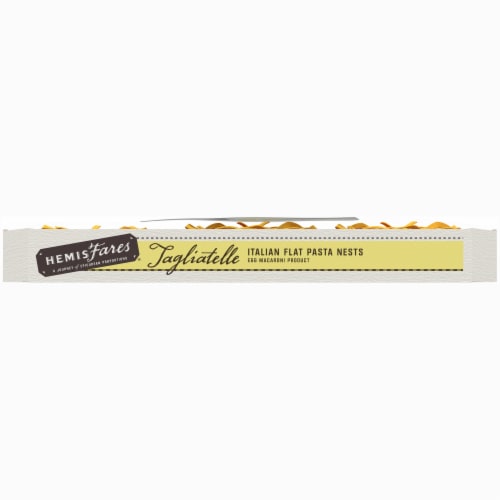 HemisFares® Tagliatelle Italian Flat Pasta Nests Perspective: left
