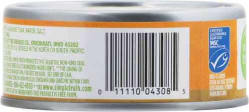 Simple Truth™ Pole & Line Albacore White Tuna in Salted Water Perspective: left
