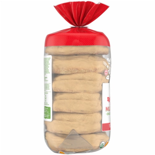 Simple Truth Organic® 100% Whole Wheat Seeded Multigrain English Muffins Perspective: left