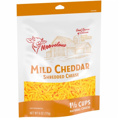 Moovelous Mild Shredded Cheese Perspective: left