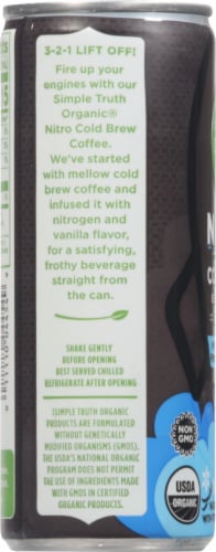 Simple Truth Organic® Nitro Vanilla-Flavored Cold Brew Coffee Perspective: left