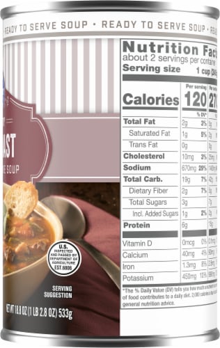Kroger® Hearty Pot Roast Soup Perspective: left
