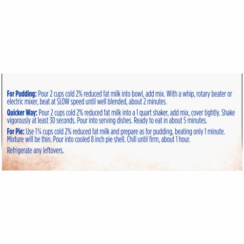 Kroger® Chocolate Instant Pudding & Pie Filling Perspective: left