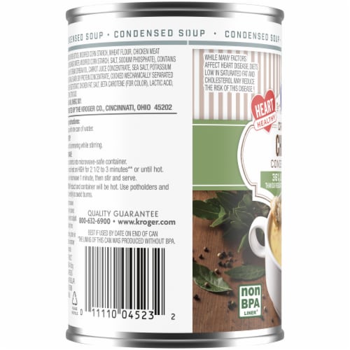 Kroger® Less Sodium Cream of Chicken Condensed Soup Perspective: left