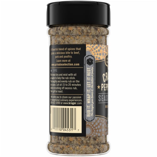 Private Selection® Cracked Peppercorn Seasoning Rub Perspective: left