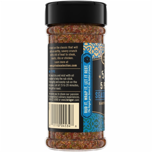 Private Selection® 5 Salt & 5 Pepper Seasoning Rub Perspective: left