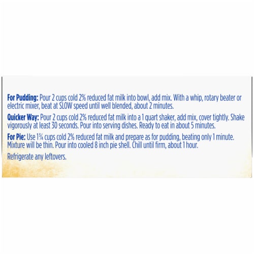Kroger® Vanilla Pudding & Pie Filling Perspective: left