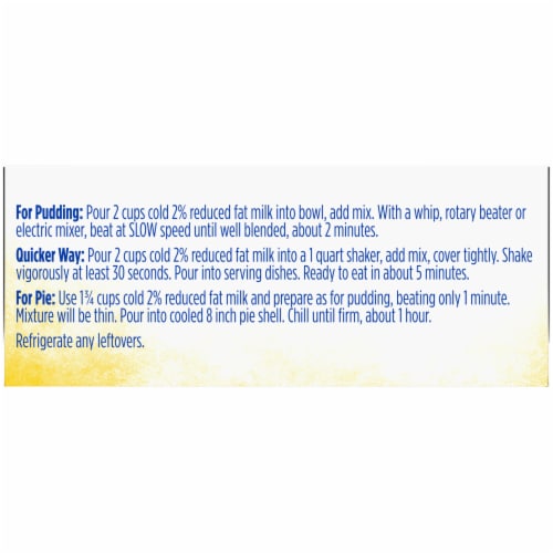 Kroger® Banana Cream Pudding & Pie Filling Perspective: left