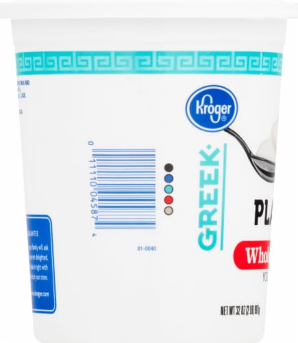 Kroger® Plain Whole Milk Greek Yogurt Perspective: left