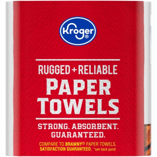 Kroger® Rugged + Reliable Paper Towels Giant Rolls BIG DEAL! Perspective: left