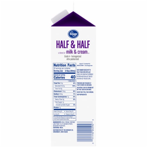 Kroger® Half and Half Quart Perspective: left