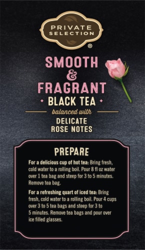 Private Selection® English Rose Black Teabags Perspective: left