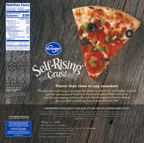 Kroger® Supreme Self Rising Crust Frozen Pizza Perspective: left