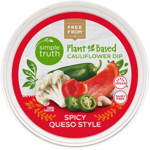 Simple Truth™ Plant Based Spicy Queso Style Cauliflower Dip Perspective: left
