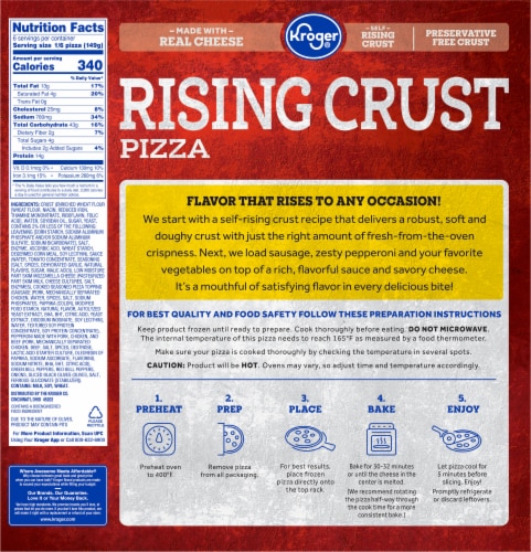 Kroger® Supreme Rising Crust Frozen Pizza Perspective: left