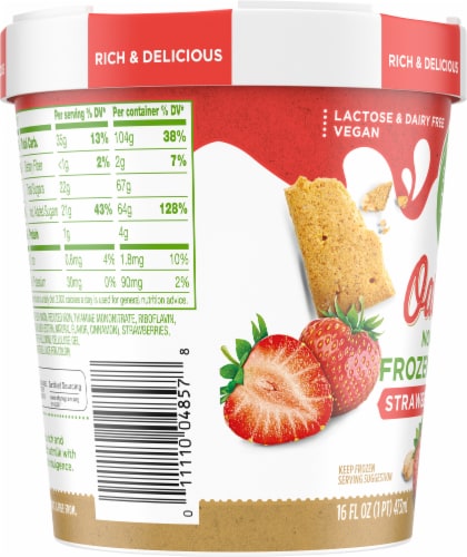 Simple Truth™ Dairy Free Strawberry Graham with Oat Milk Base Frozen Dessert Pint Perspective: left