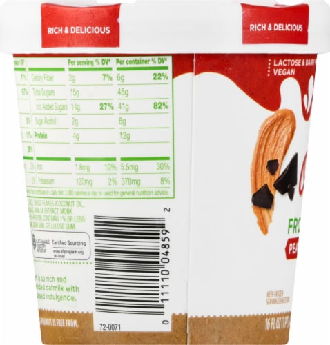 Simple Truth™ Peanut Butter Chip Oatmilk Dairy Free Frozen Dessert Perspective: left