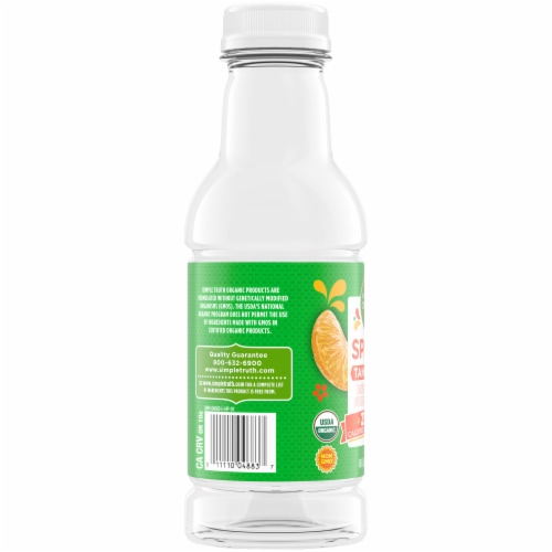 Simple Truth Organic™ Splish Tangerine Flavored Bottled Water Perspective: left