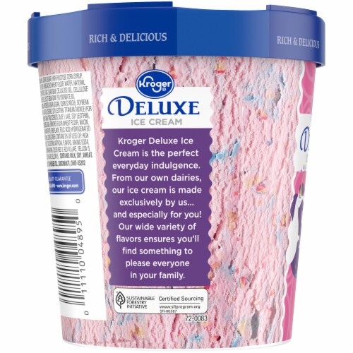 Kroger® Deluxe Unicorn Swirl Ice Cream Pint Perspective: left
