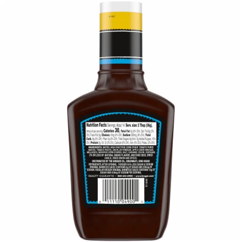 Kroger® Reduced Sugar & Sodium Barbecue Sauce Perspective: left
