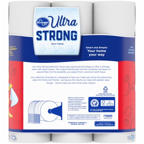 Kroger® Ultra Strong Toilet Paper Mega Roll Perspective: left