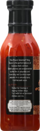 Private Selection® Peach Carolina Reaper Hot Wing Sauce Perspective: left