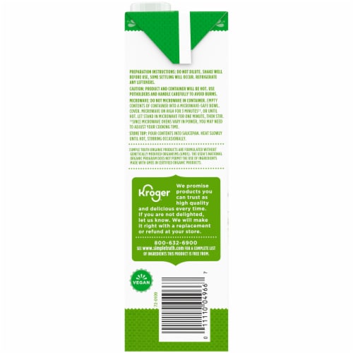 Simple Truth Organic® Fat Free Vegetable Stock Perspective: left