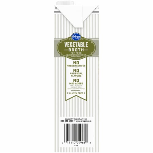 Kroger® Fat Free Vegetable Broth Perspective: left