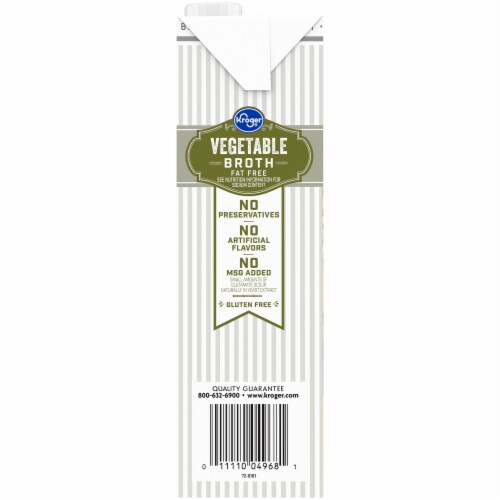 Kroger® Fat Free Vegetable Broth Perspective: left