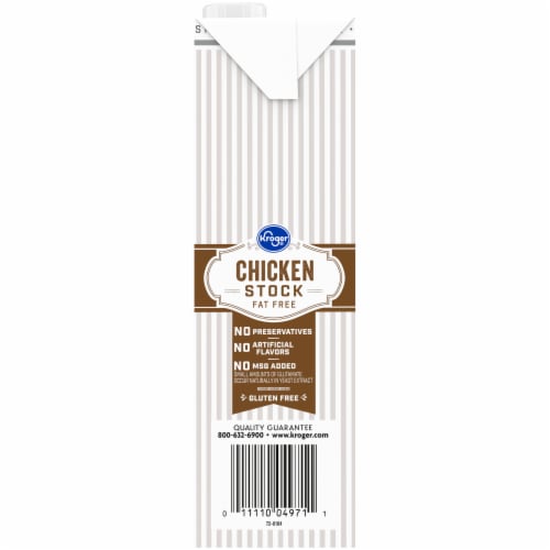Kroger® Fat Free Chicken Stock Perspective: left
